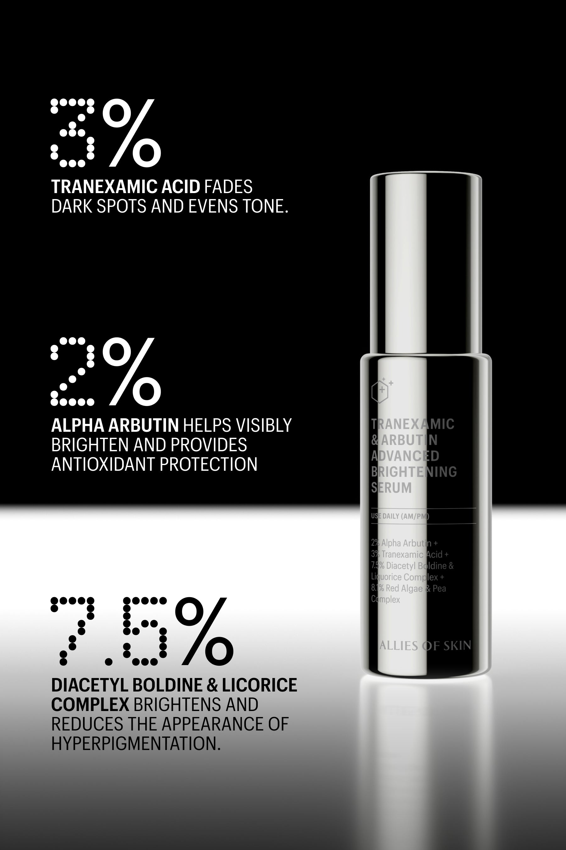 Tranexamic & Arbutin Advanced Brightening Serum – ALLIES [UK]