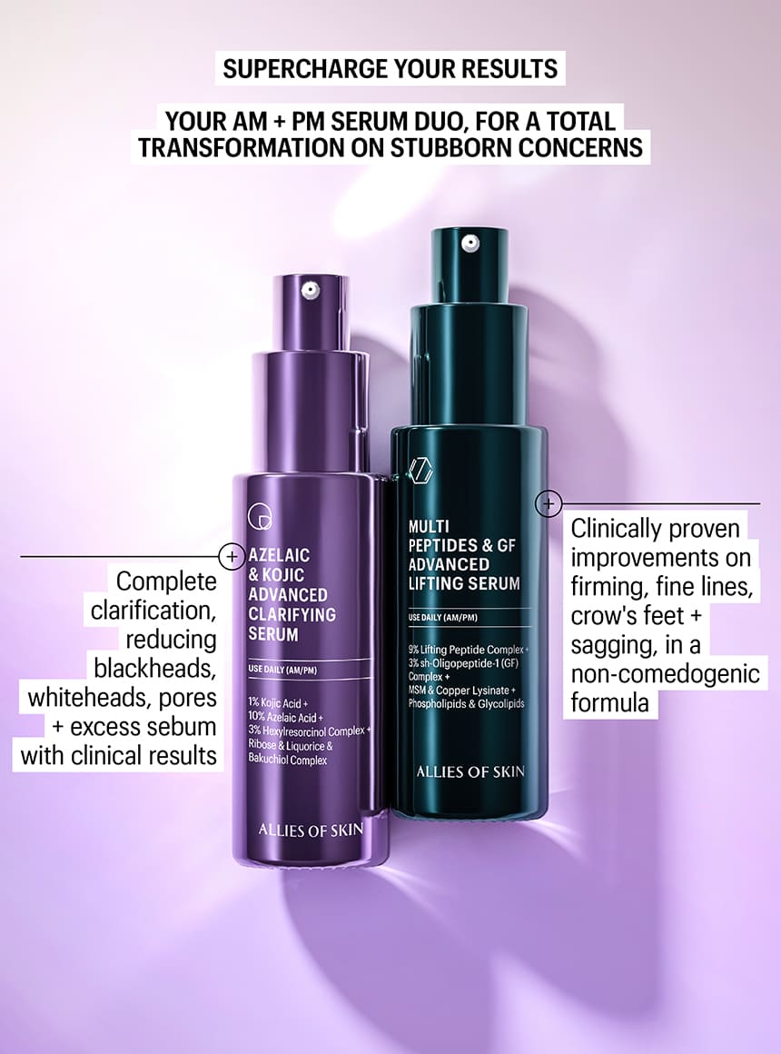 allies azelaic serum pair with growth factor serum