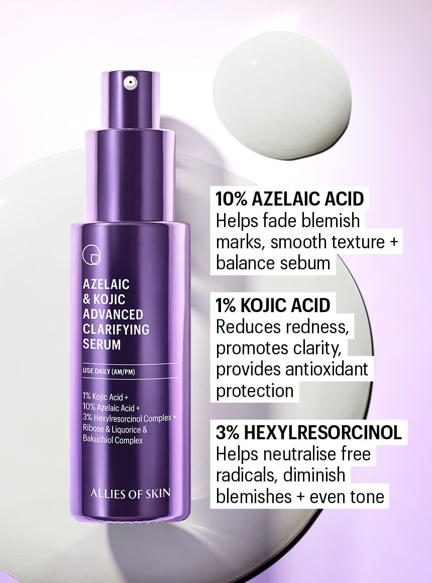 azelaic serum and kojic serum ingredients
