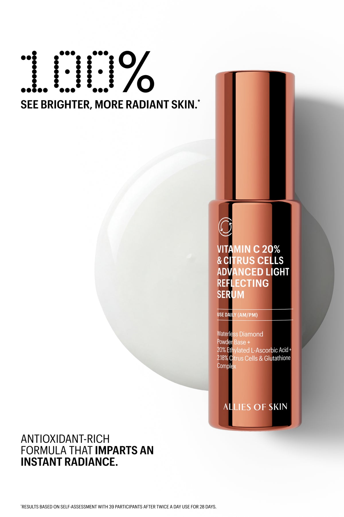 glutathione powder for face in u.k. Vitamin C 20% & Citrus Cells Advanced Light Reflecting Serum Size:100G FIORAE TAMARIND HONEY & ingredient:niacinamide